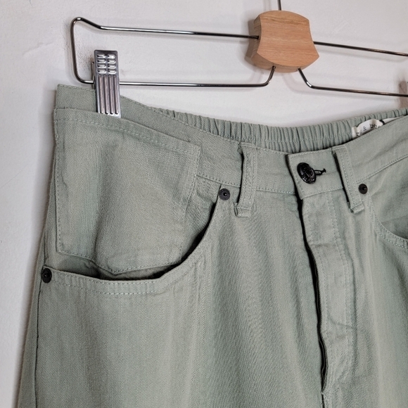 RAG & BONE Engineered Army Green Cotton Jogger Pants Relaxed High Rise Women 29 - Picture 3 of 14